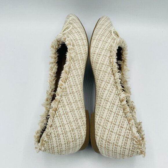 Report Shoes Womens Size 6 Beige Flats Distressed Loafers Pointed Slip On - Picture 11 of 11